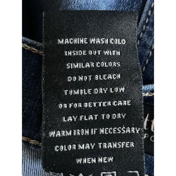 Nanette Lepore Belle High Rise Slim Straight Denim Jeans Women's Size 20 NWT - Picture 6 of 6